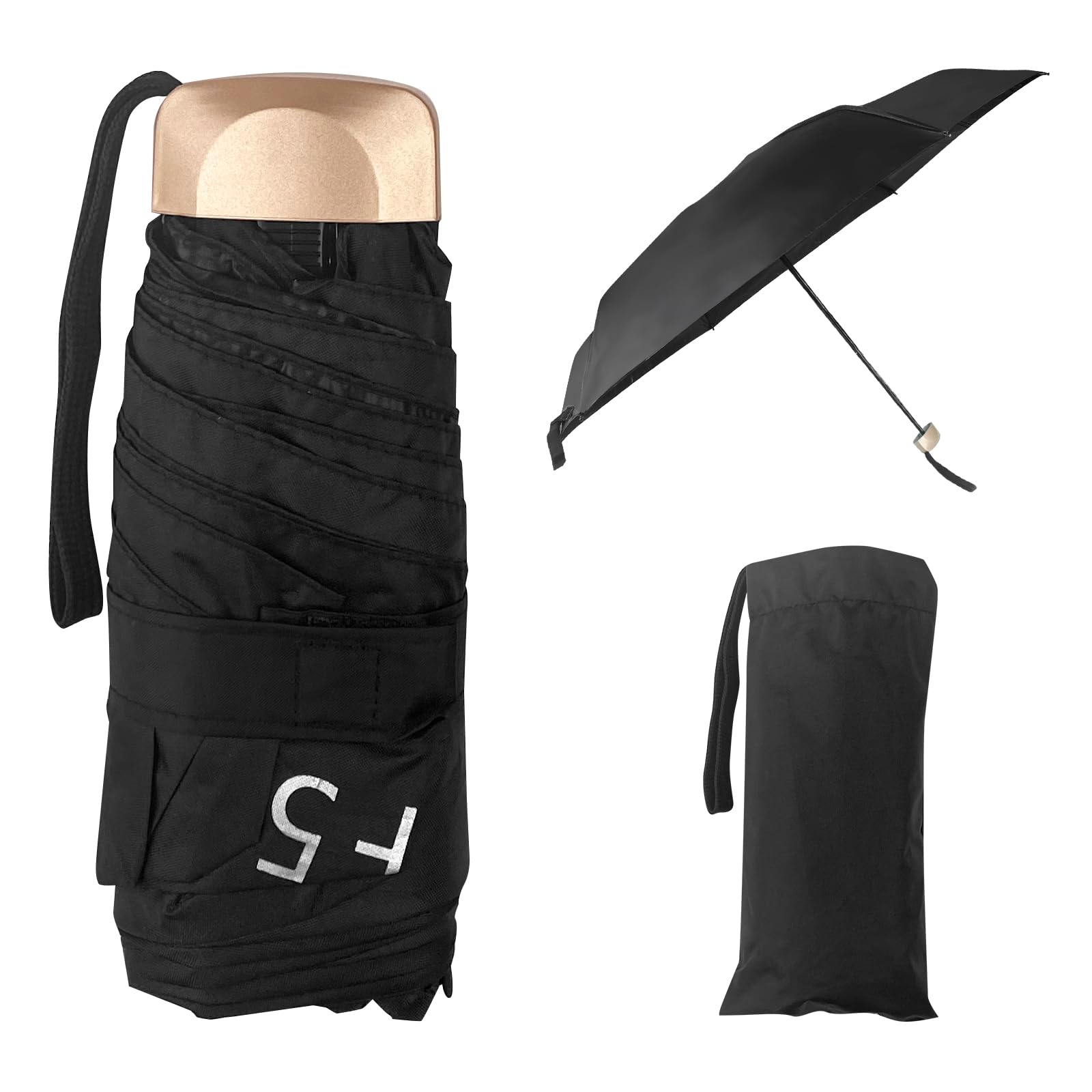 Ombrello Pieghevole Ultra Compatto - Anti UV, Antivento, Leggero, Per Donne E Uomini, Da Viaggio - Foto 12