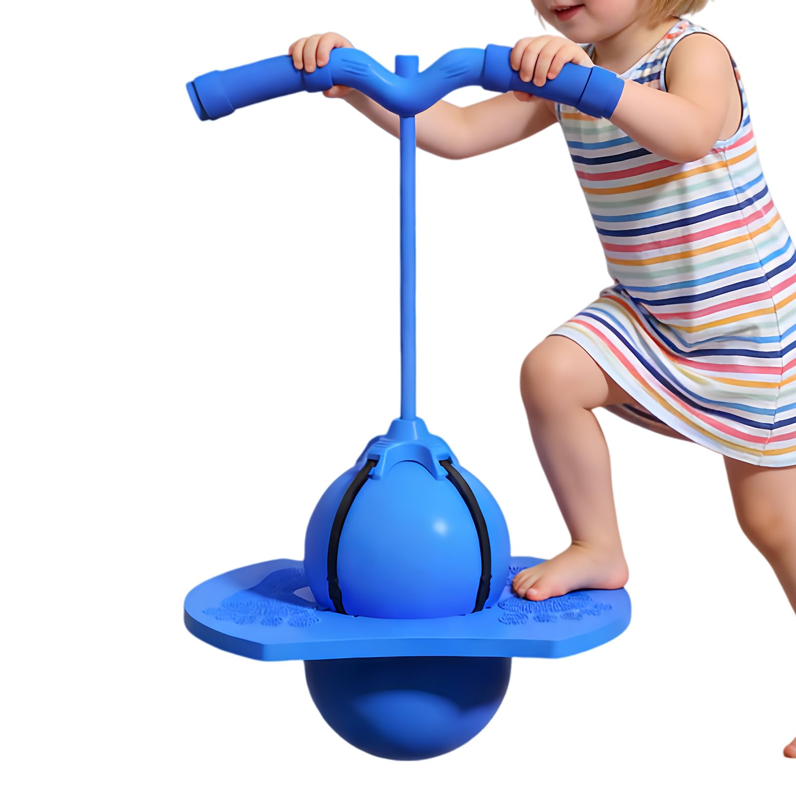 Balance-Ball für Kinder, Trainingsspielzeug mit Griff, Ballspielzeug mit Sprungbrett, für Kinder, Erwachsene und Mädchen, Verwendung im Innen- und Außenbereich, Fitnessstudio, Wohnzimmer