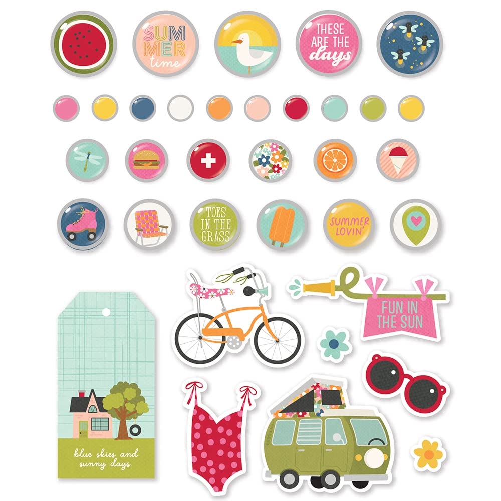 Metallic Fall Maple Leaf Brads Assortment Set - 25 Piece