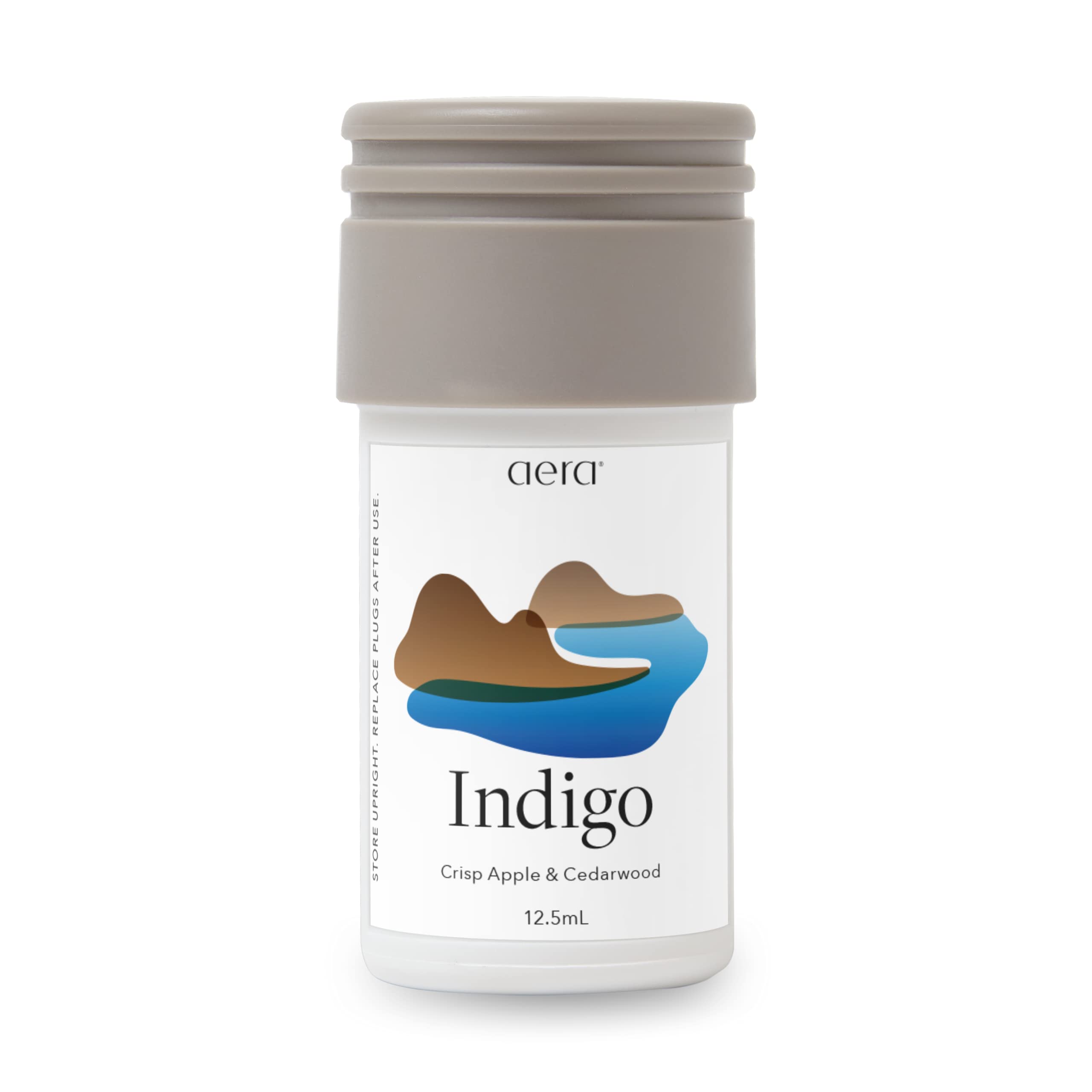 AERAMini Indigo - Essential Oil for Home - Crisp Apple and Cedarwood Fragrance - Notes of Citrus, Jasmine and Sandalwood- Scent Refill - Capsule Size Works with Mini Diffuser
