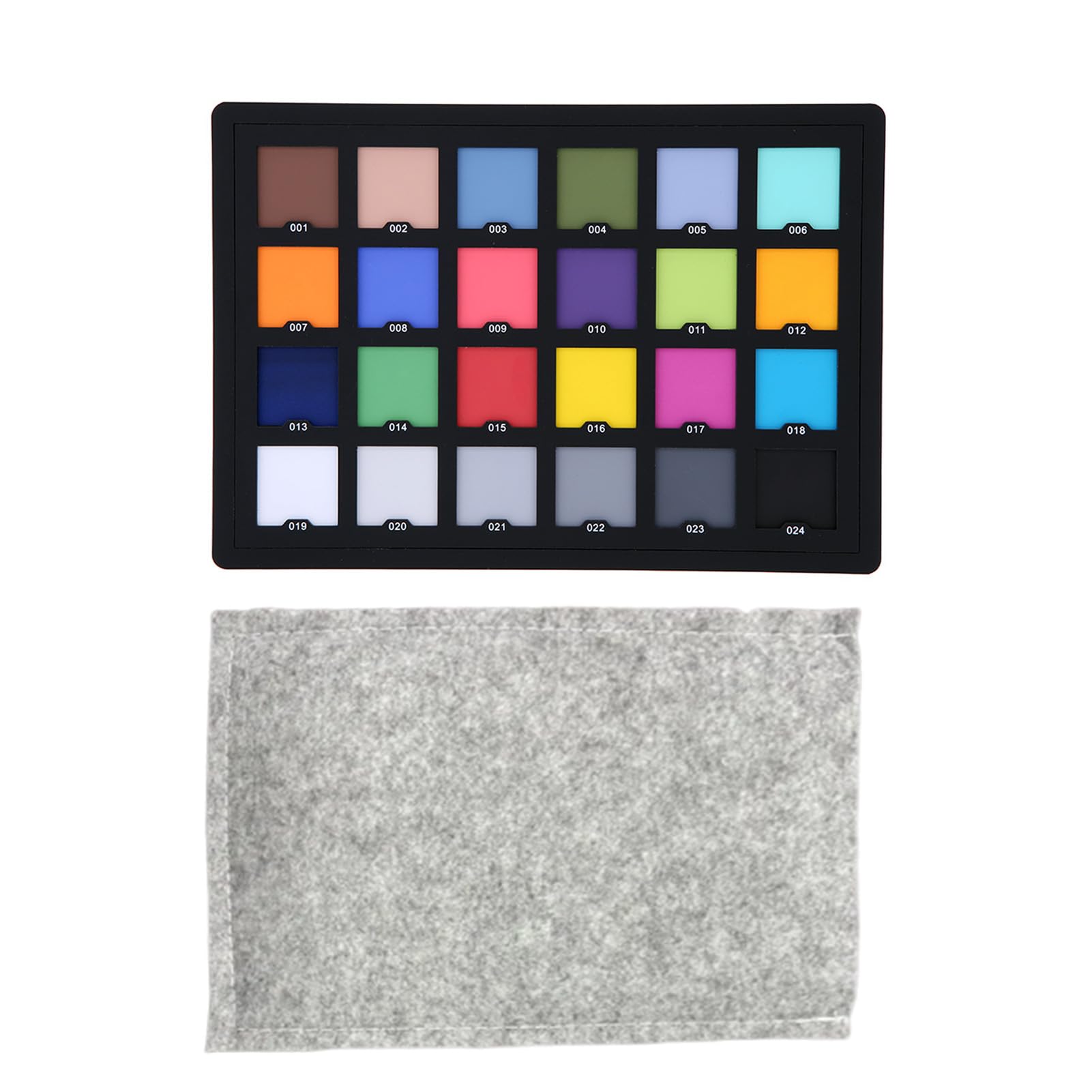 Garsent Professionelle 24-Farben-Balance-Kamerakarte, Tragbare Farbkalibrierungs-Referenztabelle, Genaues Farbkorrektur-Tool für Fotografie, Videografie und Drucken