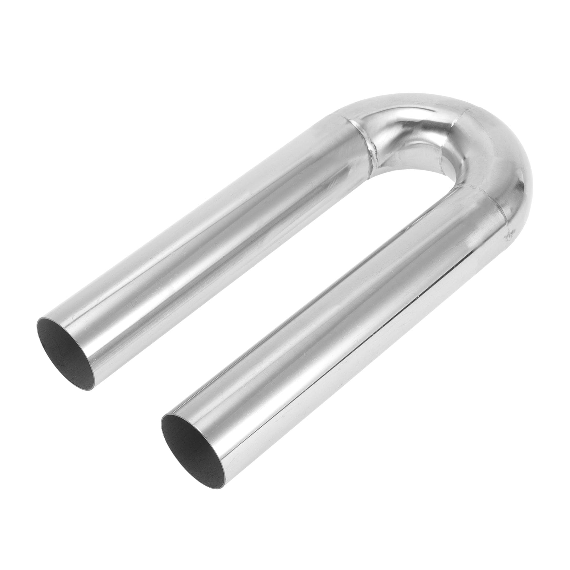 Motoforti 51mm/2" OD 180 Degree U-Bend Tube T304 Stainless Steel Mandrel Exhaust Pipe DIY Custom Car Modified Exhaust Pipe Tubing Piping 300mm/11.81"