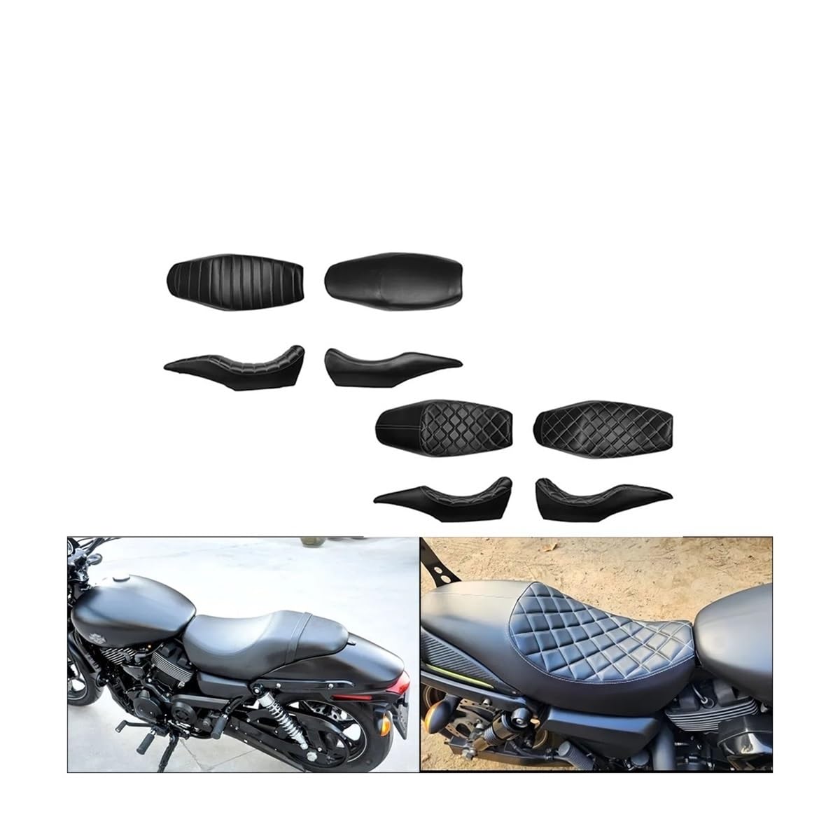 Accesorios para Motocicletas Asiento Doble para Conductor y Pasajero Cojín para Transportar un para Street 750 500 XG750 XG500 Asiento Pasajero Motocicleta