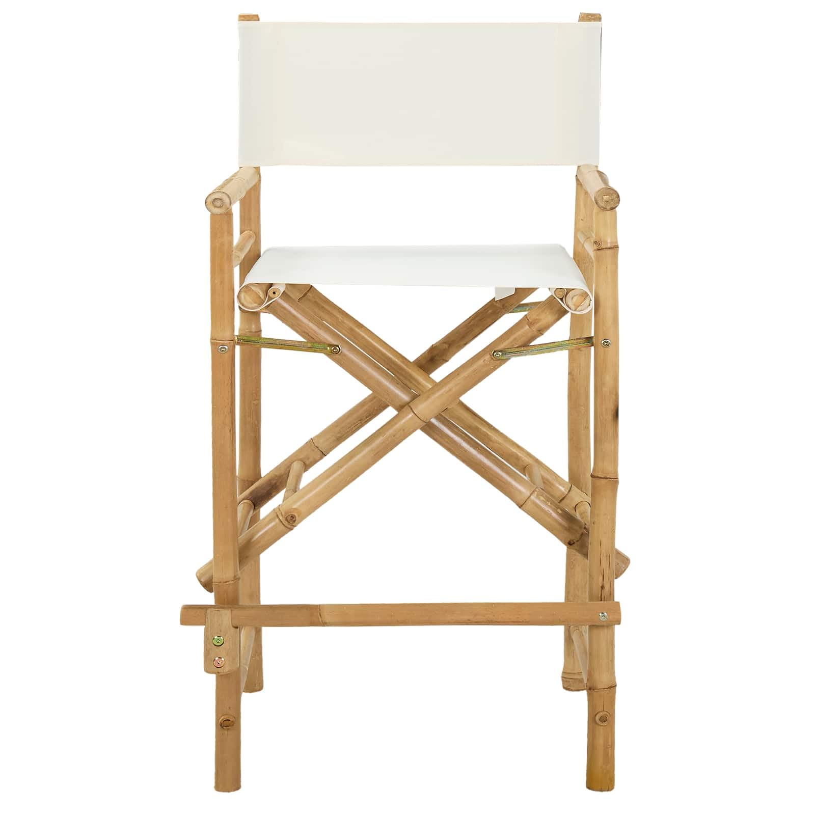 vidaXL Sedia Direttore Pieghevole 2 pcs Naturale Bambù, Sgabello Utility Moderno Pieghevole, per Interno ed Esterno, in Bamboo, Comodo e Versatile