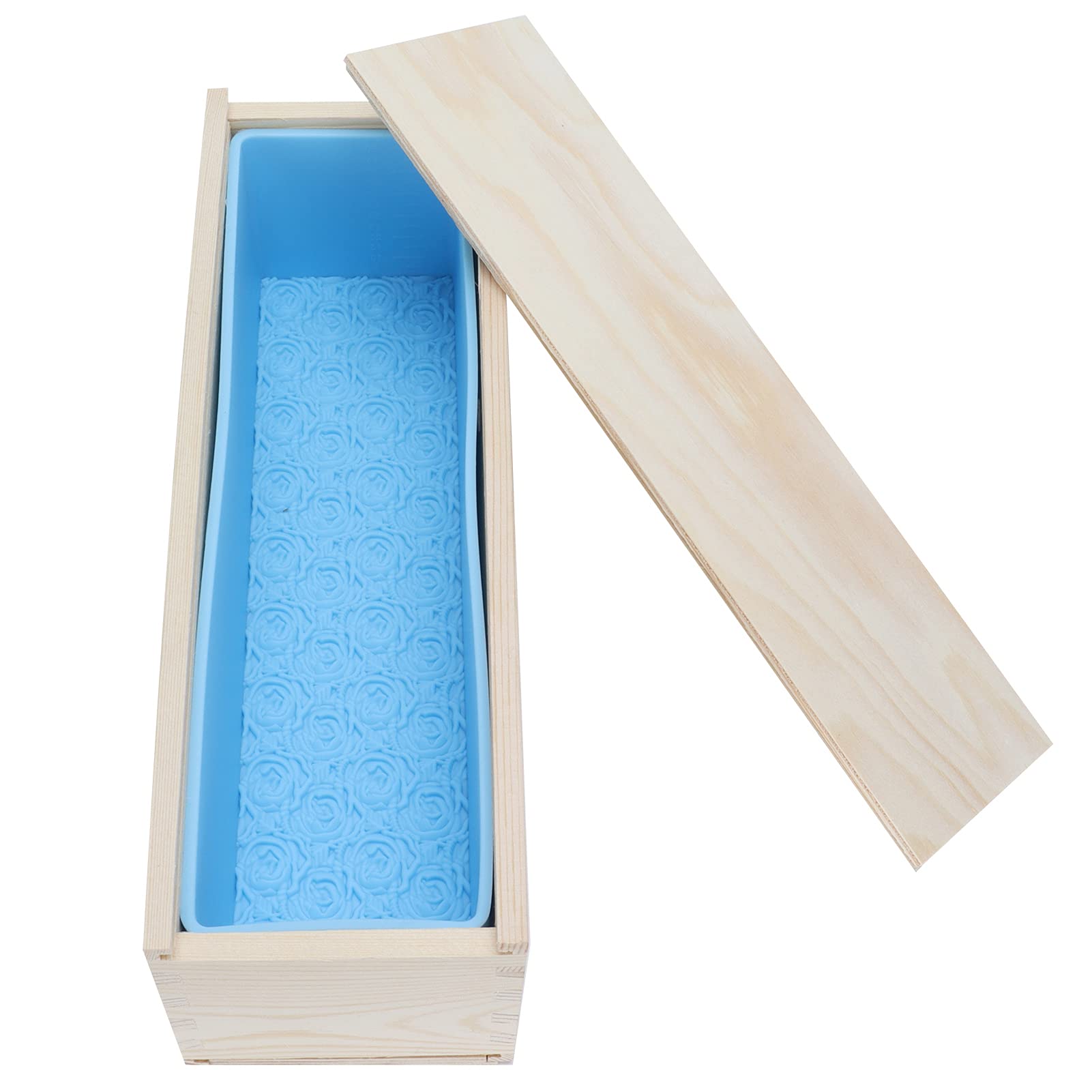 Molde de Silicona para con Estampado de Rosas, 1200 Ml | Molde para hornear versátil y resistente al calor, silicona ecológica, fácil de desmoldar