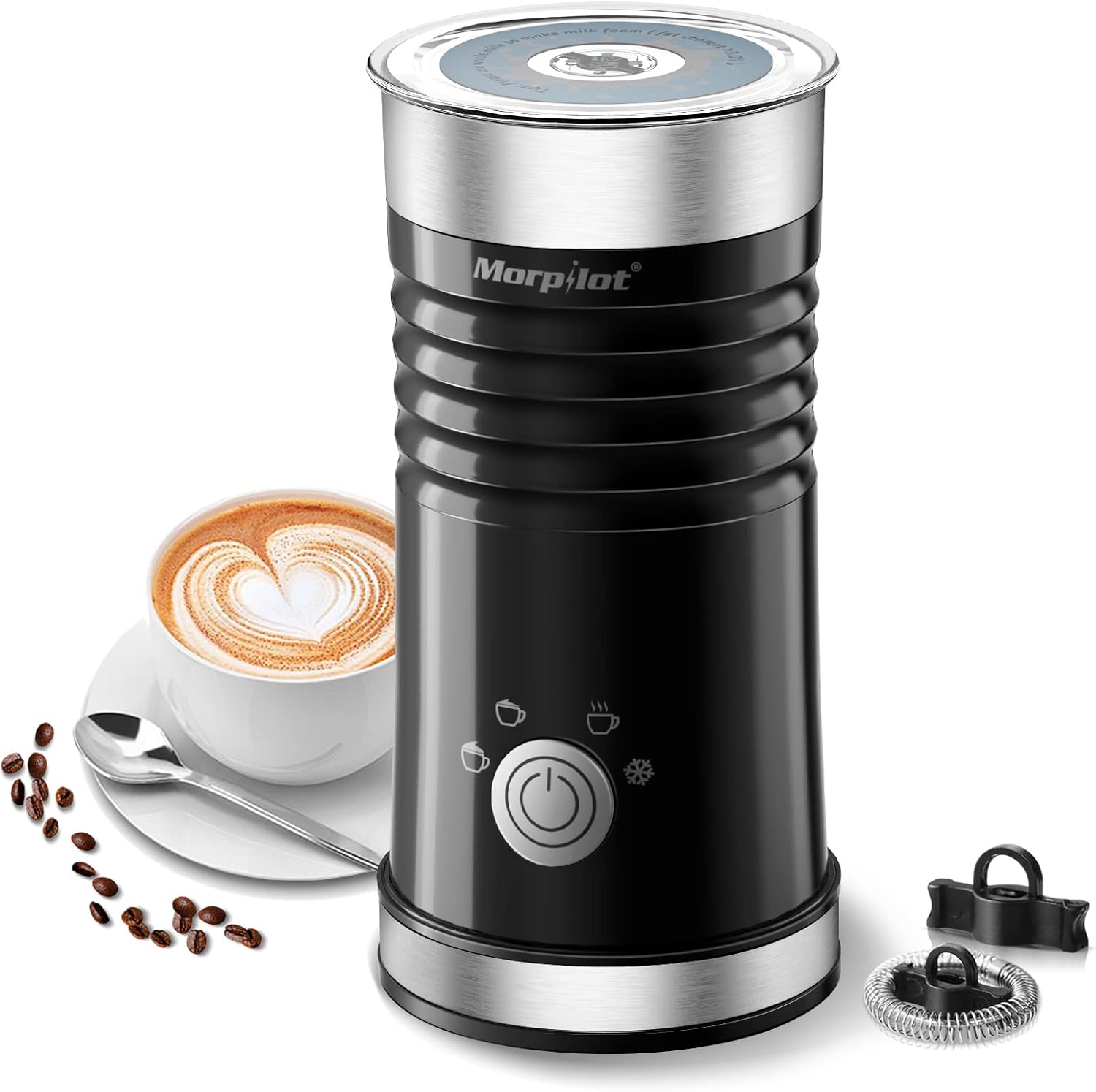 Milk Frother, 4in1 Electric Milk Frother, Morpilot Hot