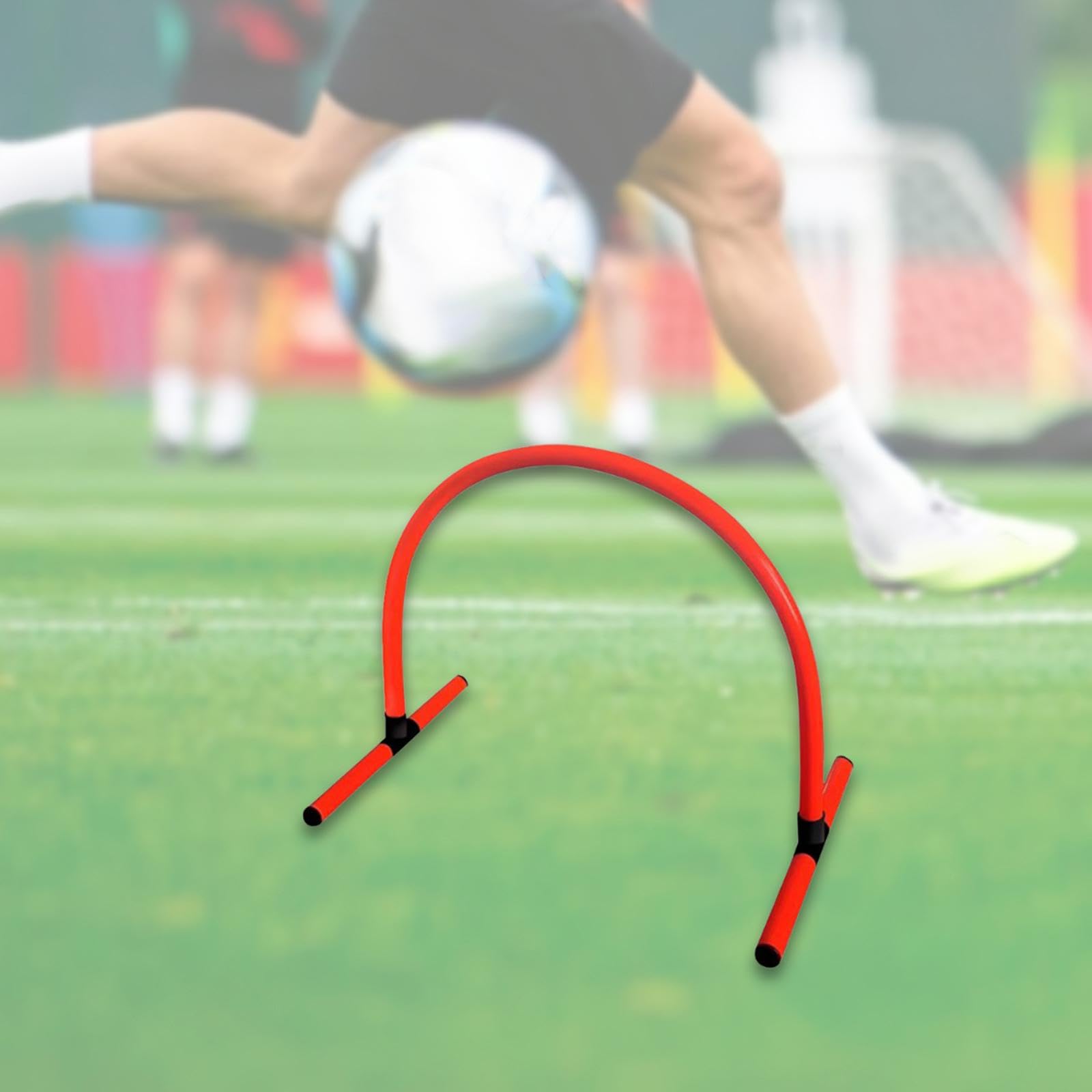 Entrenamiento de Fútbol: Pase, Trabajo de Pies Y Patadas, Ejercicio de Agilidad con Vallas para Fútbol