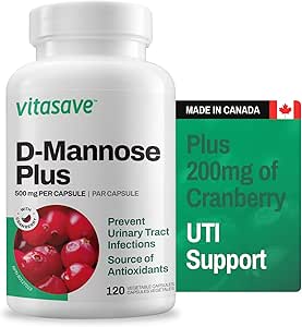 D-Mannose With Cranberry Capsules - 1000mg D Mannose New - View #9