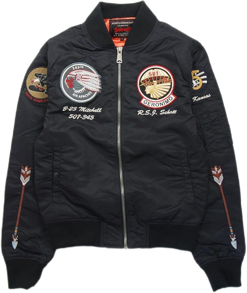 Amazon | [ショット] MA-1 アパッチ フライトジャケット（中わた無し