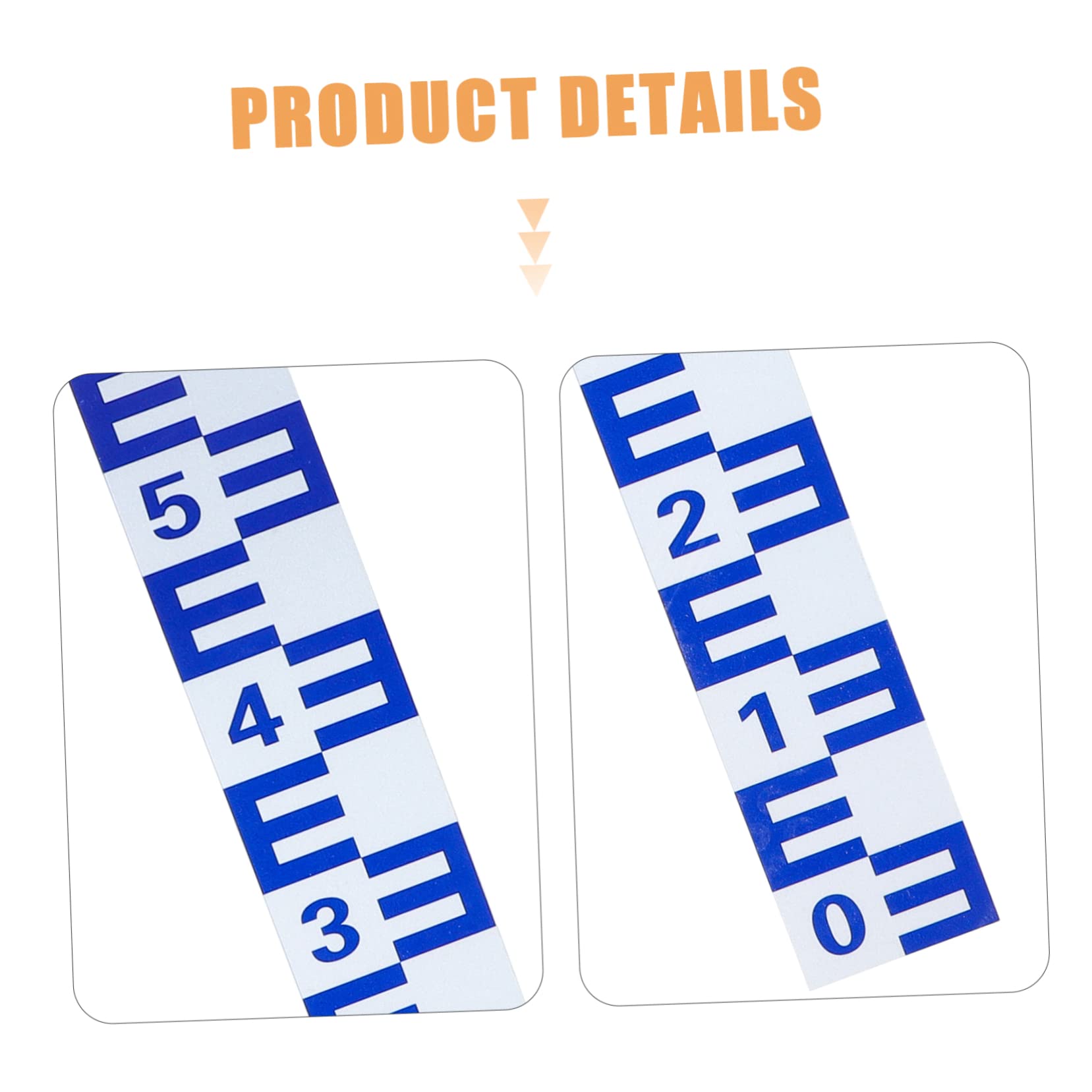 Alipis Échelle De Niveau D'eau Kit De Réparation De Bâche Indicateur De Niveau D'eau De Piscine Humidimètre Du Sol Plantes D'intérieur Escalader Réfléchissant Alliage D'aluminium
