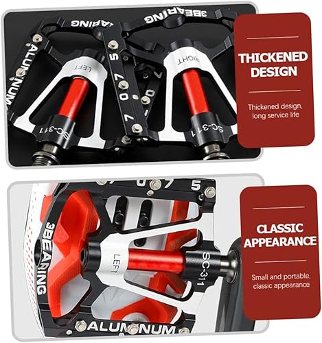 Miniatura 7 de HANABASS 2 pares bicicleta pedal accesorios aleación de aluminio bicicleta
