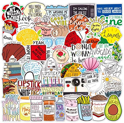 100pcs Fresh Vine Stickers for Hydro Flask,Water Bottles,MacBook,Laptop,Phone,Suitcase,Fridges