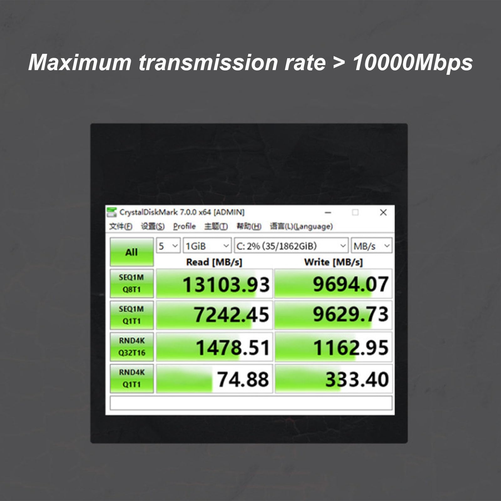 SIXRUN NVMe na PCIe X16 Adapter, 4 Dyski M.2 NVMe 2280