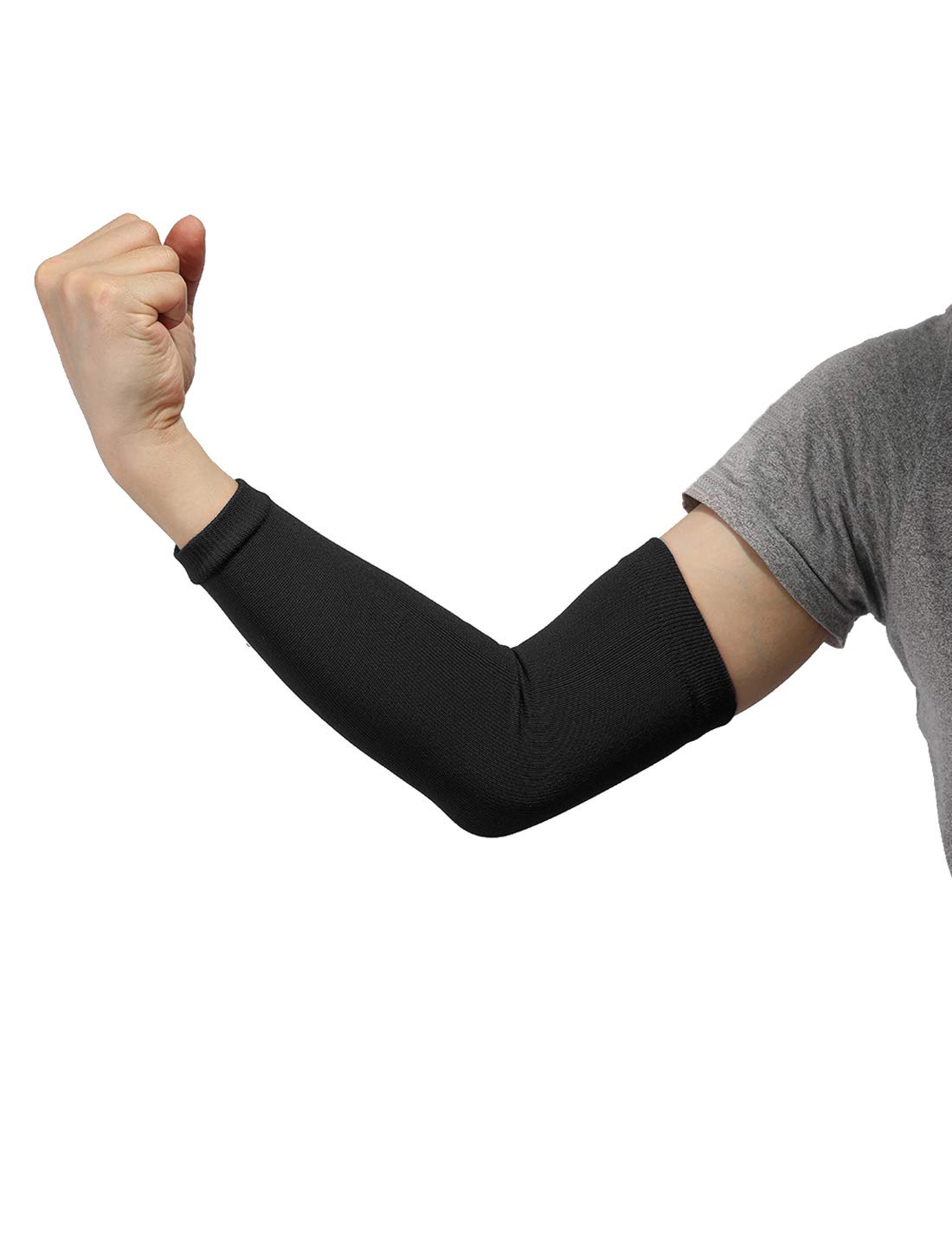 Muiltvoe Men's Compression Sleeves Breathable Elbow Support Arm Sleeves for Sports