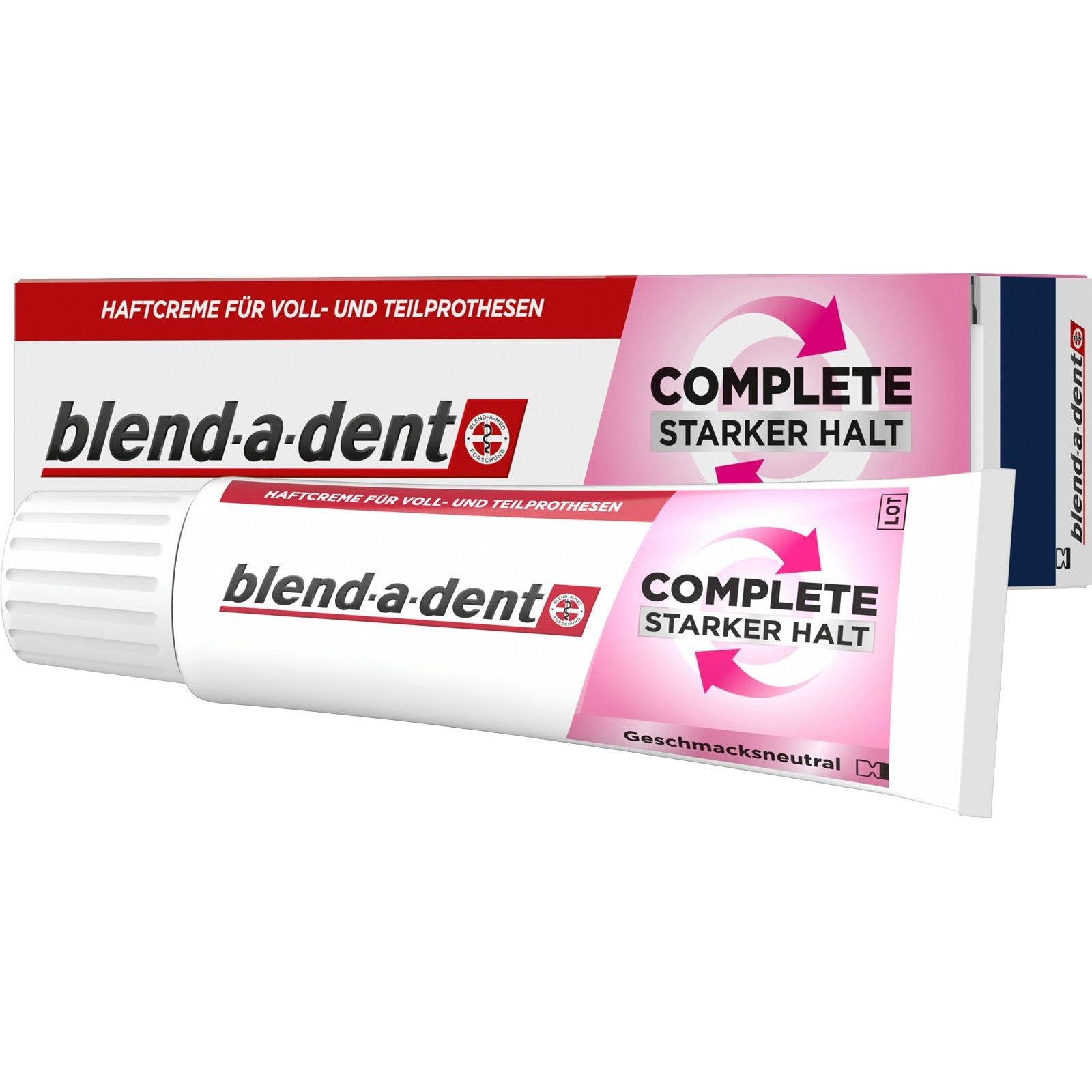 10x Blend a dent Complete Haftcreme Neutral für Voll- und Teilprothesen, 47g