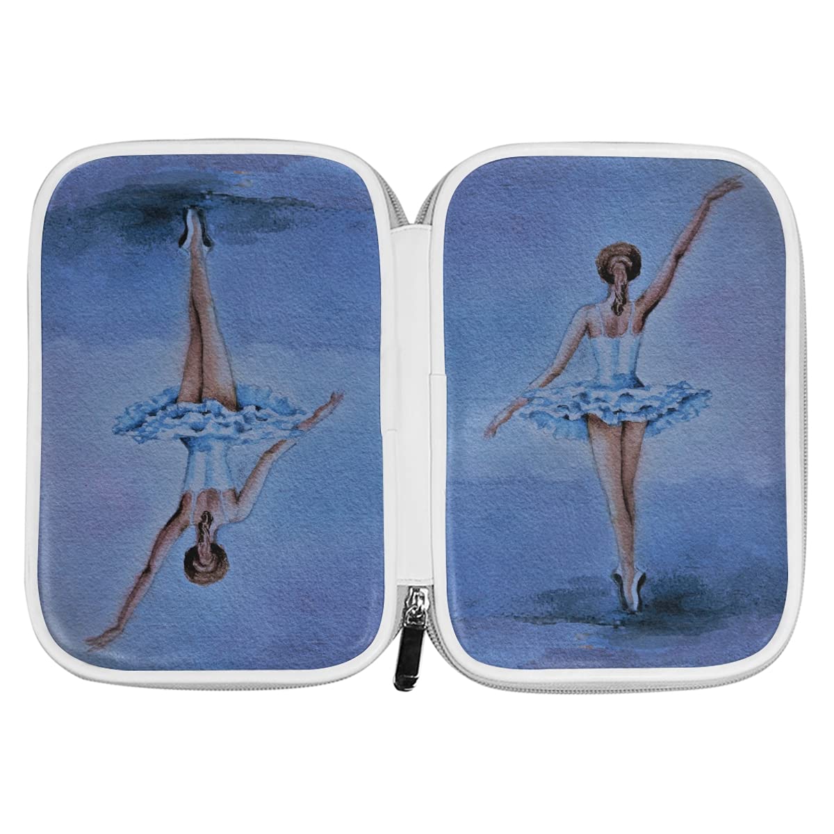 WURTON Astuccio per matite con stampa ballerina di danza classica, astuccio per cancelleria, materiale scolastico, ragazze, ragazzi