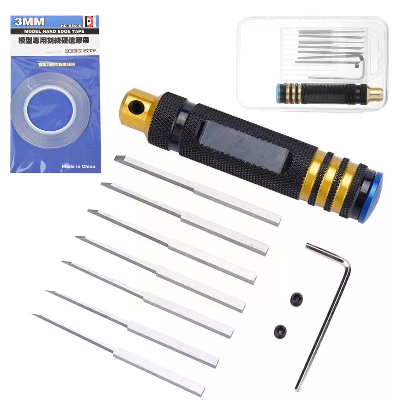 スジ彫り用工具あれやこれやセット Amazon.co.jp: Wgrab スジ彫り ツールセット 【プロモデラー監修