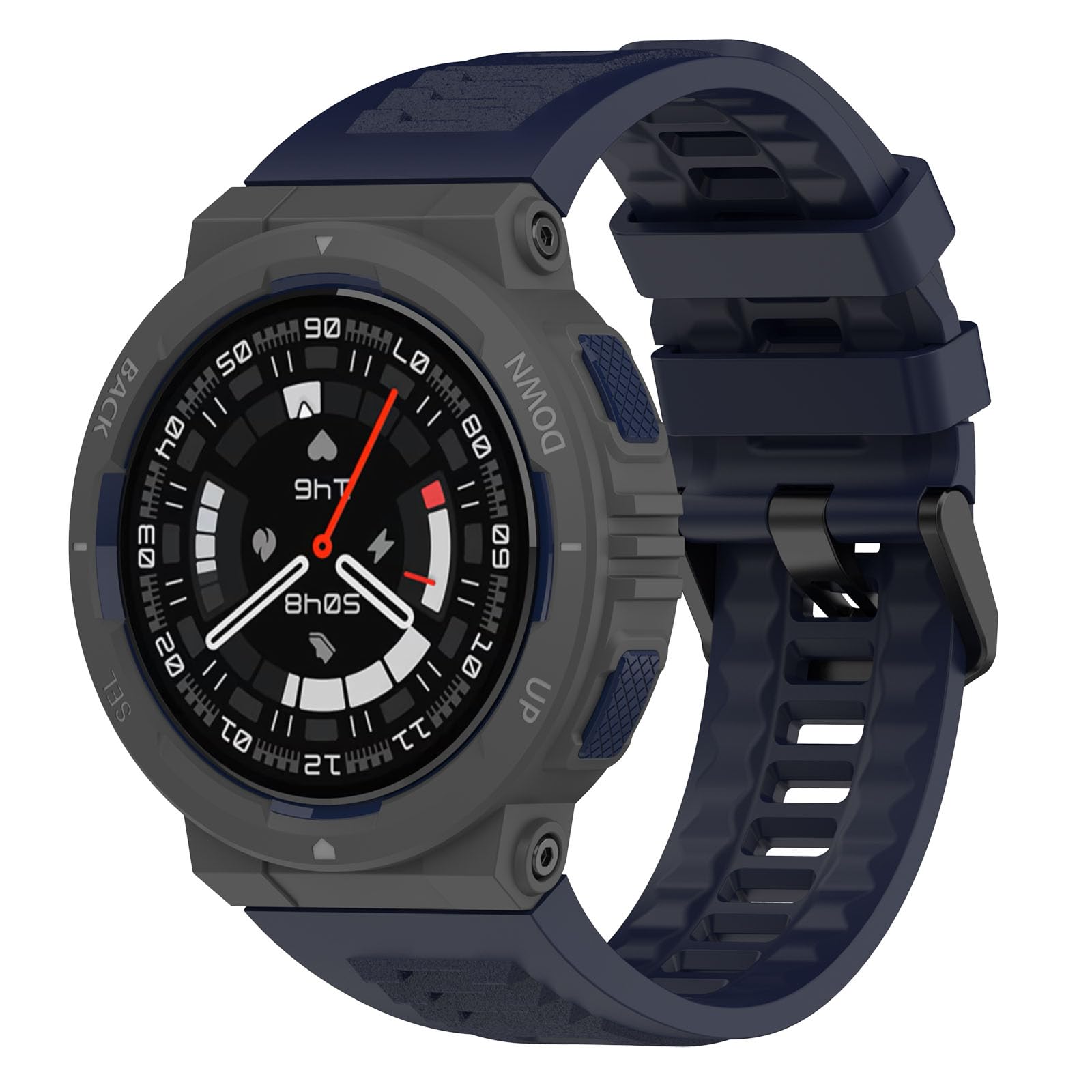 Correa de reloj de silicona de repuesto compatible con Amazfit Active Edge A2212, Silicona