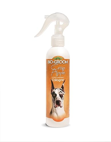 Bio-groom Crisp Apple - Colonia para perros – Spray desodorizante, suministros de baño, lavado de cachorros, suministros de aseo para gatos y