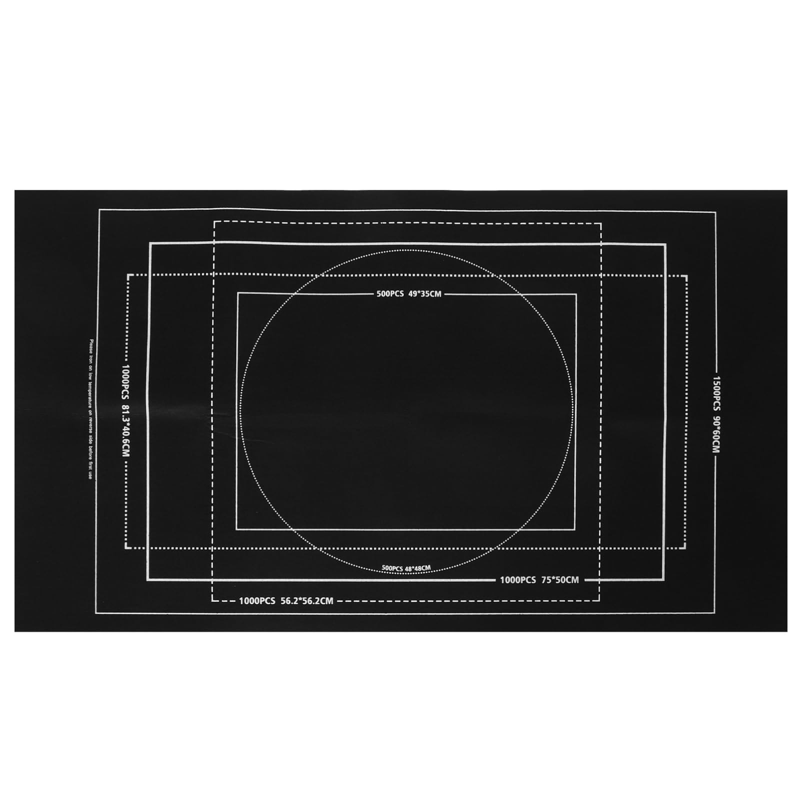 Toddmomy 1500 Piece Puzzle Mat Roll up Portable Saver Pad Felt Material for Jigsaw Puzzle Storage and Display