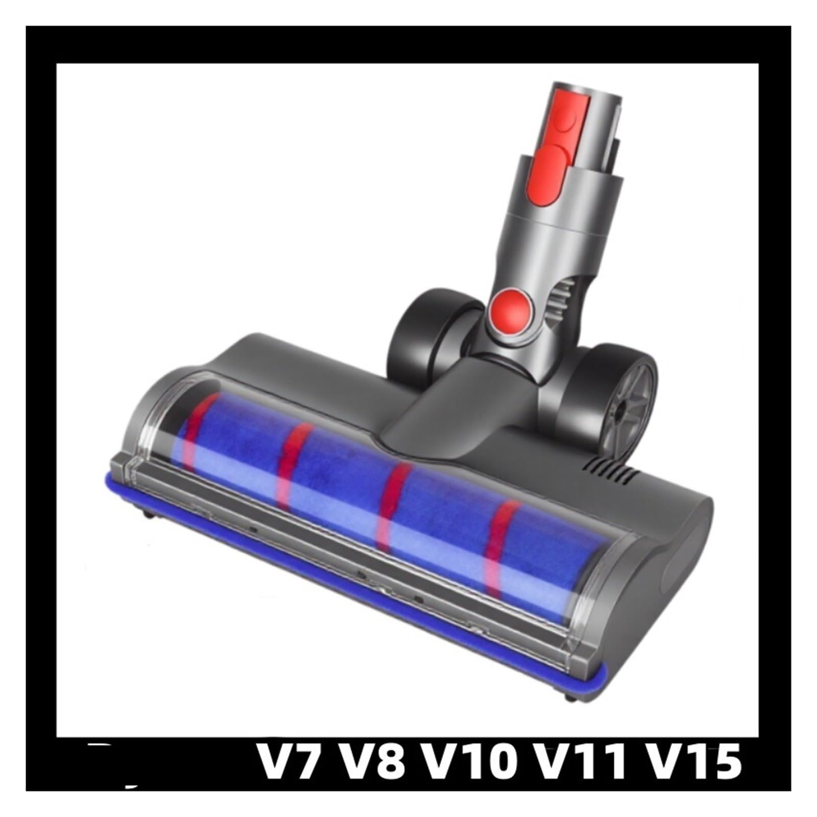 Cabezal De Cepillo Para Aspiradora,Compatible For Dyson,V7 V8 V10 V11 V15,Repuesto Suelo Duro Con Luz LED Verde Independiente