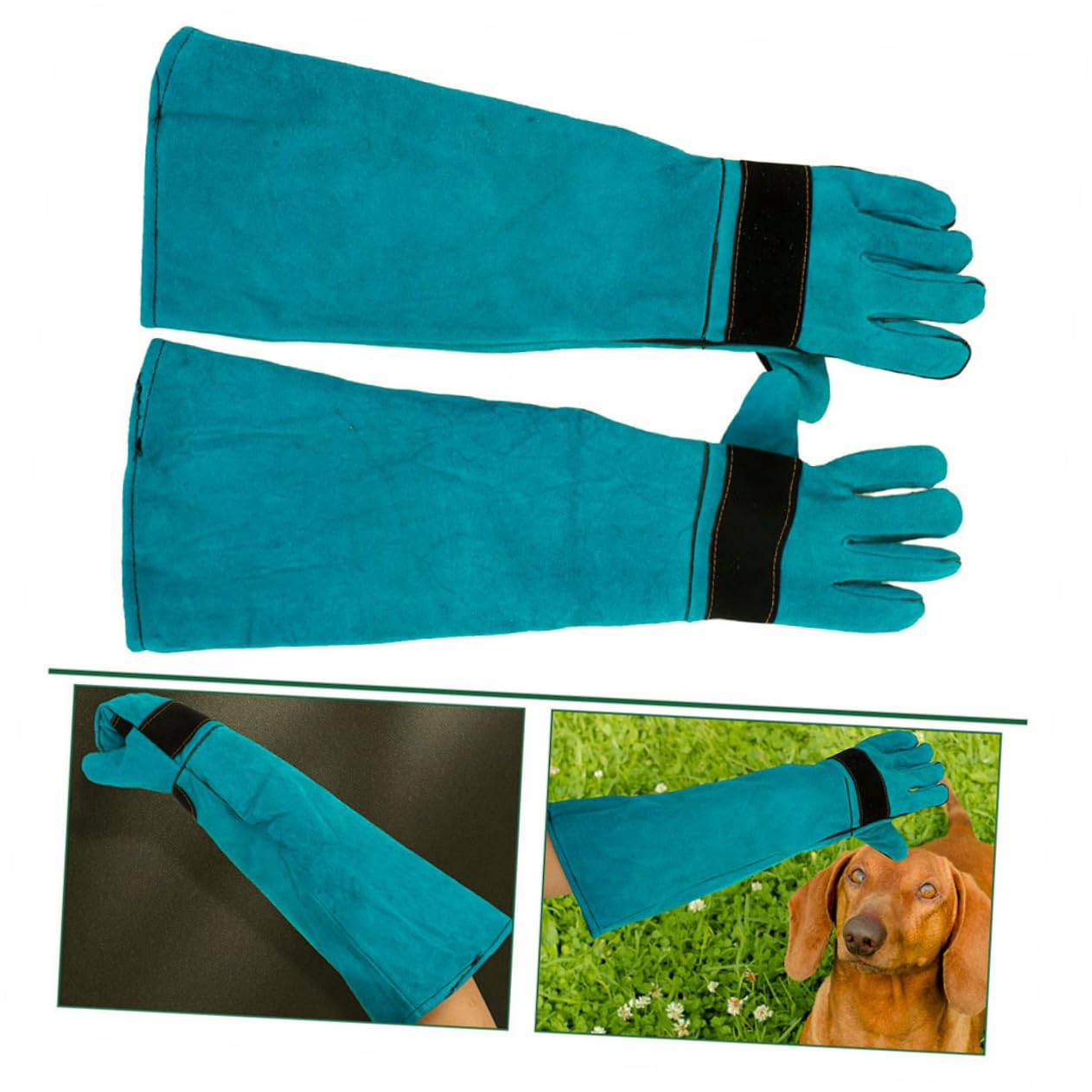 Guantes de Limpieza para Perros y Gatos, Antiarañazos, Piel Sintética