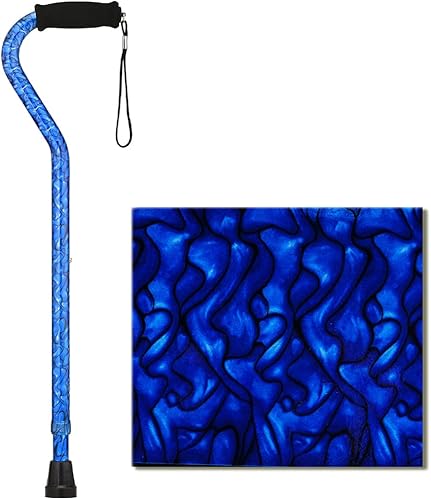 Vista 8 de NOVA Medical Products NOVA Medical Products - Bastón de senderismo resistente con mango desplazado, capacidad de peso de 500 libras, bariátrico