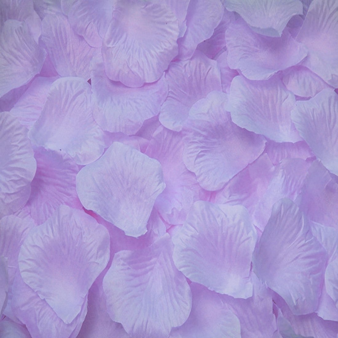 2000Pcs Qinlee Rose Petals Bouquet Artificial Flower Wedding Party Aisle Decor Tabl Scatters Confett (Lavender)
