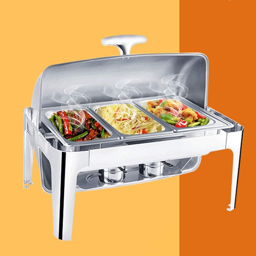 Scaldavivande per Feste E Buffet, Adatti per Mense, Hotel, Ristoranti Gourmet, Feste, per Mantenere Il Cibo Caldo, Riscaldamento Ad Alcol, capacità, B 9L