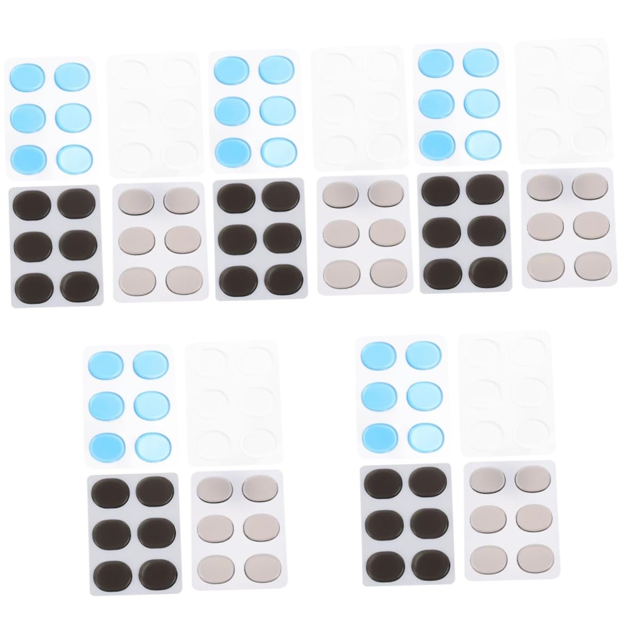 ibasenice 20 Fogli Pad mute per rullante smorzatore per piatti a tamburo tappetini per tamburi Mute per batteria Accessori per batteria smorzatori per rullante ammortizzatori a tamburo