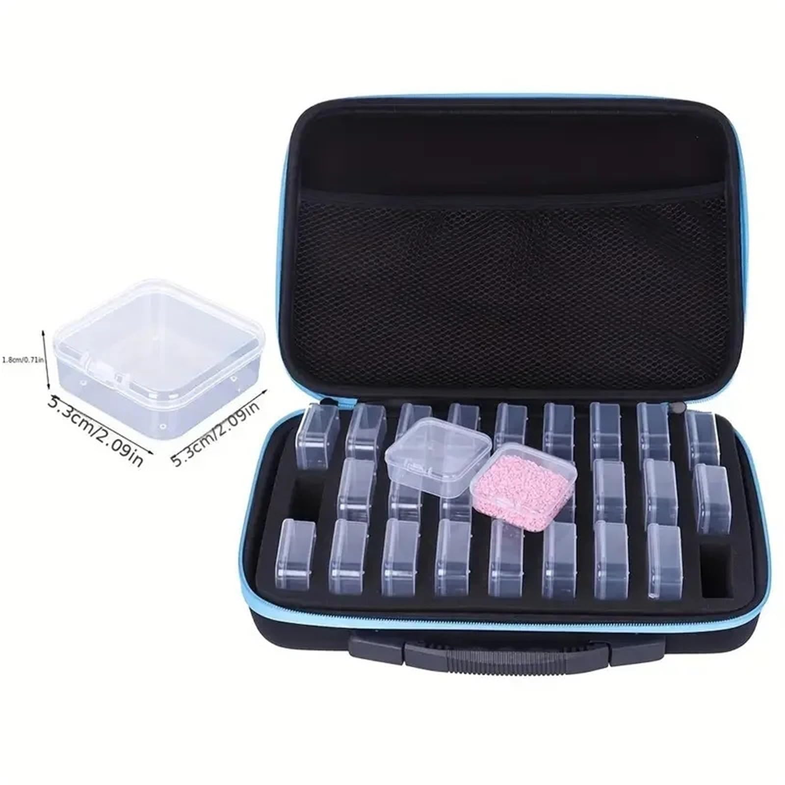 Aufbewahrungsbox für Fuse Beads Transparente Aufbewahrungsbox mit großer Kapazität, Organizer for Sicherungsperlen, geeignet for die Aufbewahrung von Diamanten, Schmuck, losen Perlen, Nähzubehör usw
