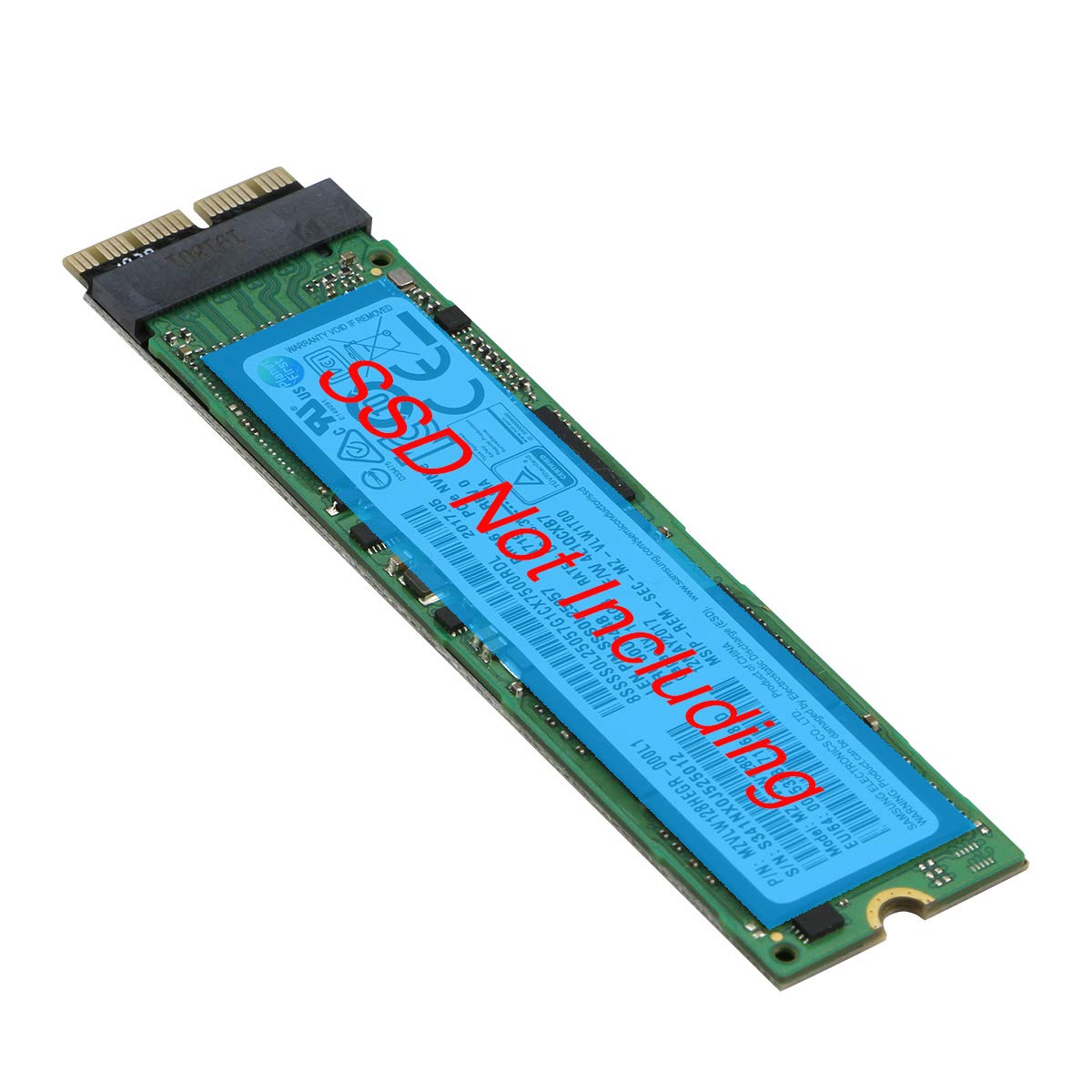 Adaptateur PCI-E 1X Vers 12+16 Broches SSD – Compatible MacBook Air/Pro 2013-2017 (A1493 A1502 A1465 A1466) Avec Déflecteur Métallique