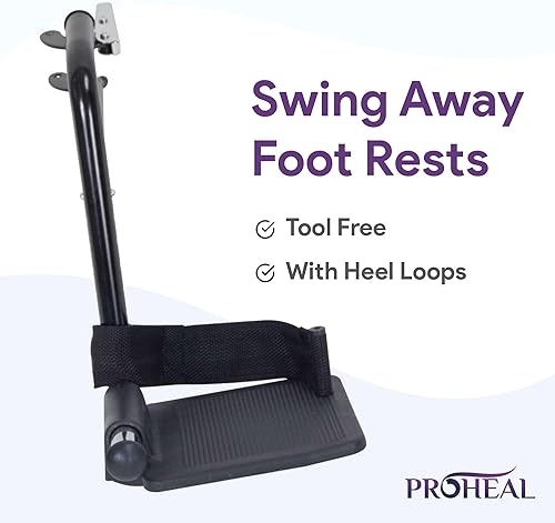 Vista 11 de Sillas de ruedas manuales ligeras para adultos, 20 pulgadas de ancho, altura estándar ajustable y hemi, reposabrazos abatibles extraíbles