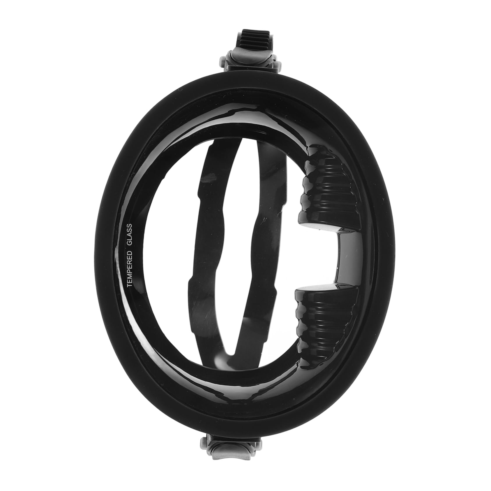 Maschera da Sub Antiappannamento Panoramica in Silicone Nero | Lente in Vetro Temperato, Design a Campo Visivo Ampio, per Immersioni e Snorkeling