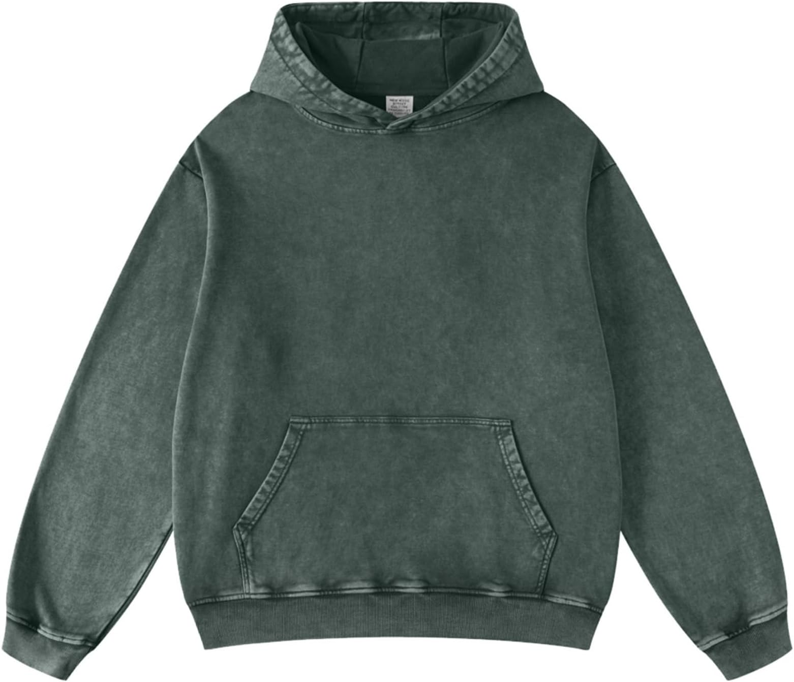 Mens Women Oversized Acid Wash Hoodie Unisex Cotton Heavyweight Sweatshirt Vintage Terry Hoodies Tops 2026