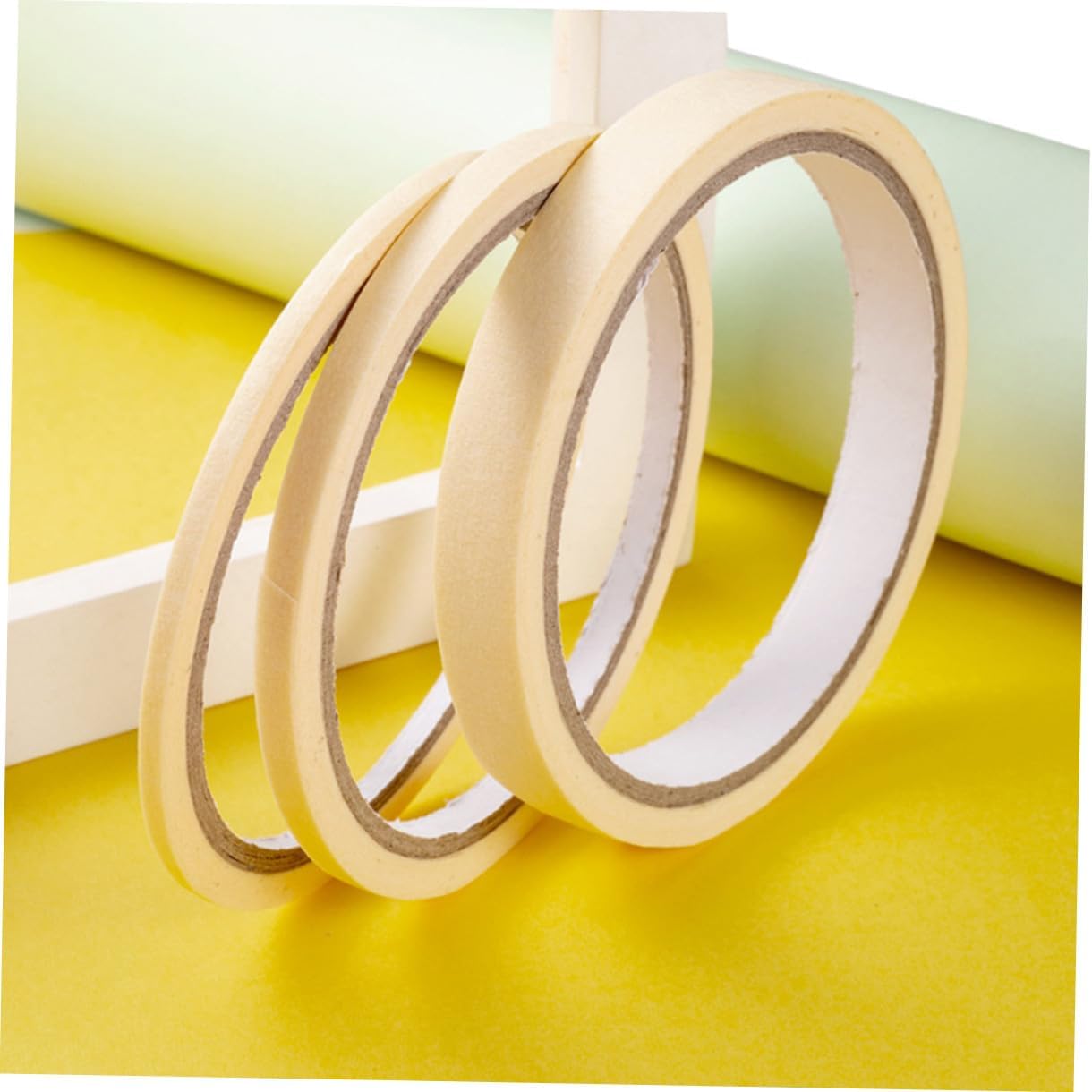 18rolls Nail Polish Color Separation Masking Tape of Easy Peel Adhesive Tape for Nail Widths