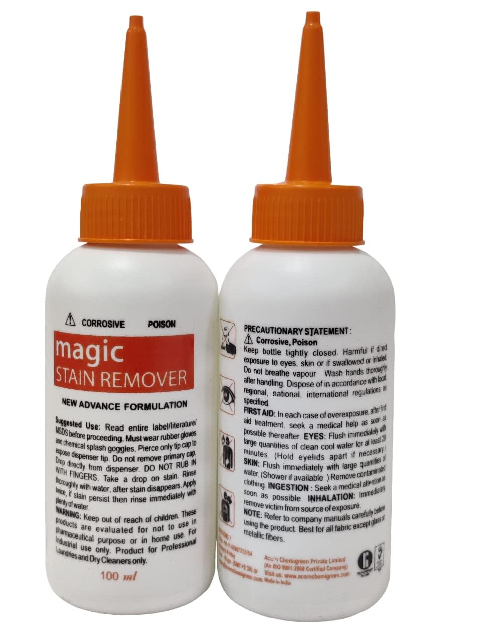 AKCHEM MAGIC FABRIC STAIN REMOVER FOR IRON RUST STAINS 100ml pack of 2 (B0D9GVYKLC) Amazon Price History, Amazon Price Tracker