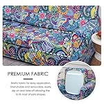 FORCHEER 2 Piece Armchair slipcovers Bohemia Style Printed Sofa Couch Covers with 1 Separate Cushion Couch Covers Washable Sofa Slipcover with Elastic Bottom for Living Room (Armchair, Styles 1) - Image 2