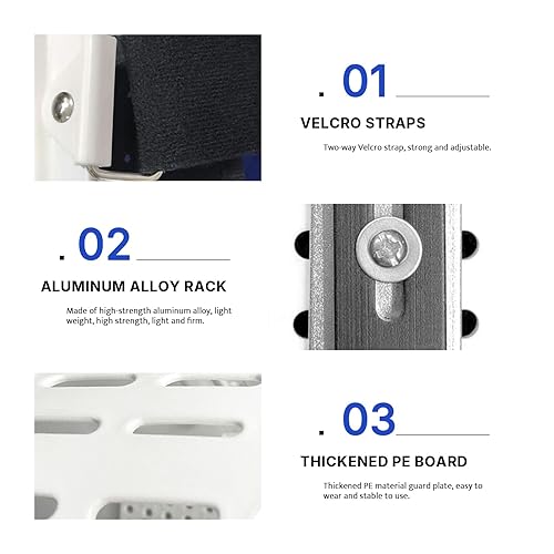 Miniatura 4 de Soporte de rodilla, ortesis de cadera, rodilla, tobillo, pie con botas para caminar, soporte completo de pierna ajustable inmovilizador de rodilla