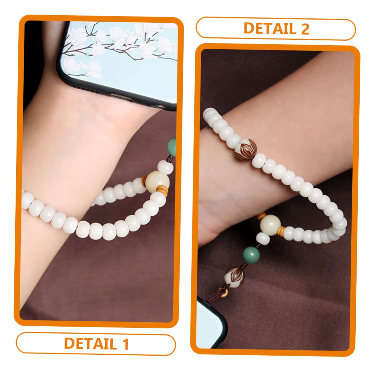 Hemobllo Catena Del Telefono Mobile Tote Perline Charms Boho Catene Del Telefono Tumbler Cinghia Decorativa Smartphone Cordino Del Telefono Cordino Corto Fotocamera Cintura Decorativa