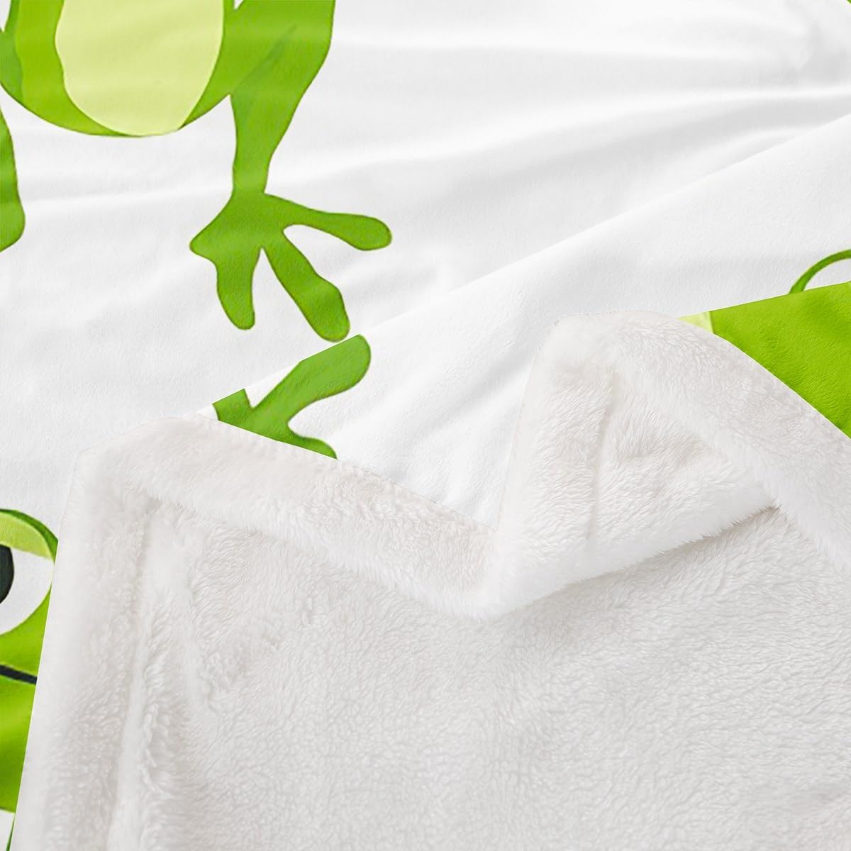 Aerobics Frog Blanket for Kids Teens Girls Green Cartoon Cute Animals Print Soft Throw Blanket Kawaii Reptile Pet Fleece Blanket Tree Frog Bed Blanket for Couch Sofa Or Bed Throw 50"x60"