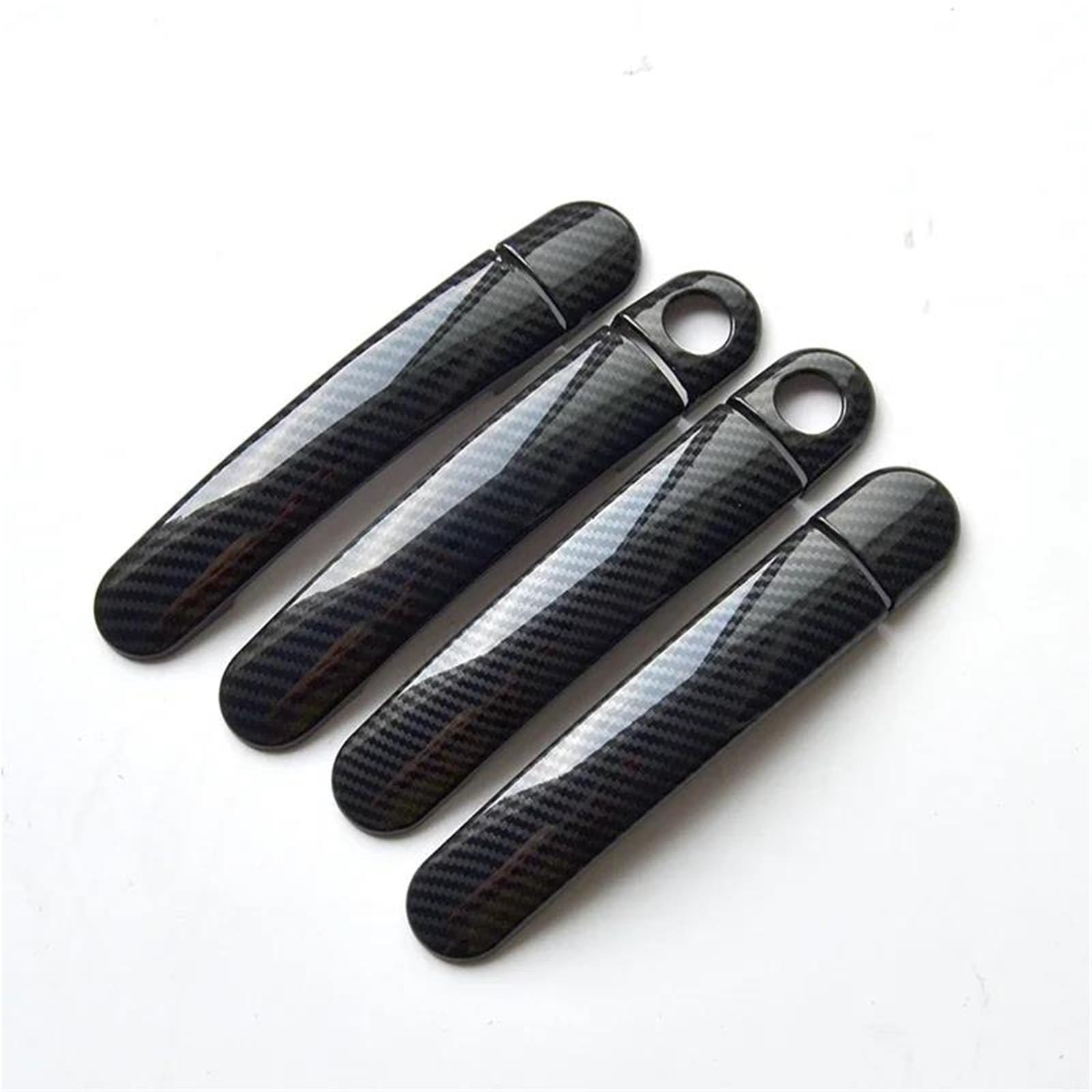 YOUZKA Handle Protective Chrome Carbon Fiber Car Door Handle Covers Accessories Styling Stickers for VW for Jetta 2012-2016(Black 2 Keyholes)