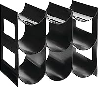 Vista 9 de mDesign – Organizador plástico para almacenamiento de botellas de agua y vino para encimeras de cocina, despensas, refrigeradores, sin BPA, de 3