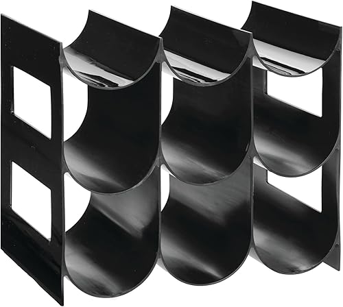Miniatura 9 de mDesign  Organizador plástico para almacenamiento de botellas de agua y vino para encimeras de cocina, despensas, refrigeradores, sin BPA, de 3