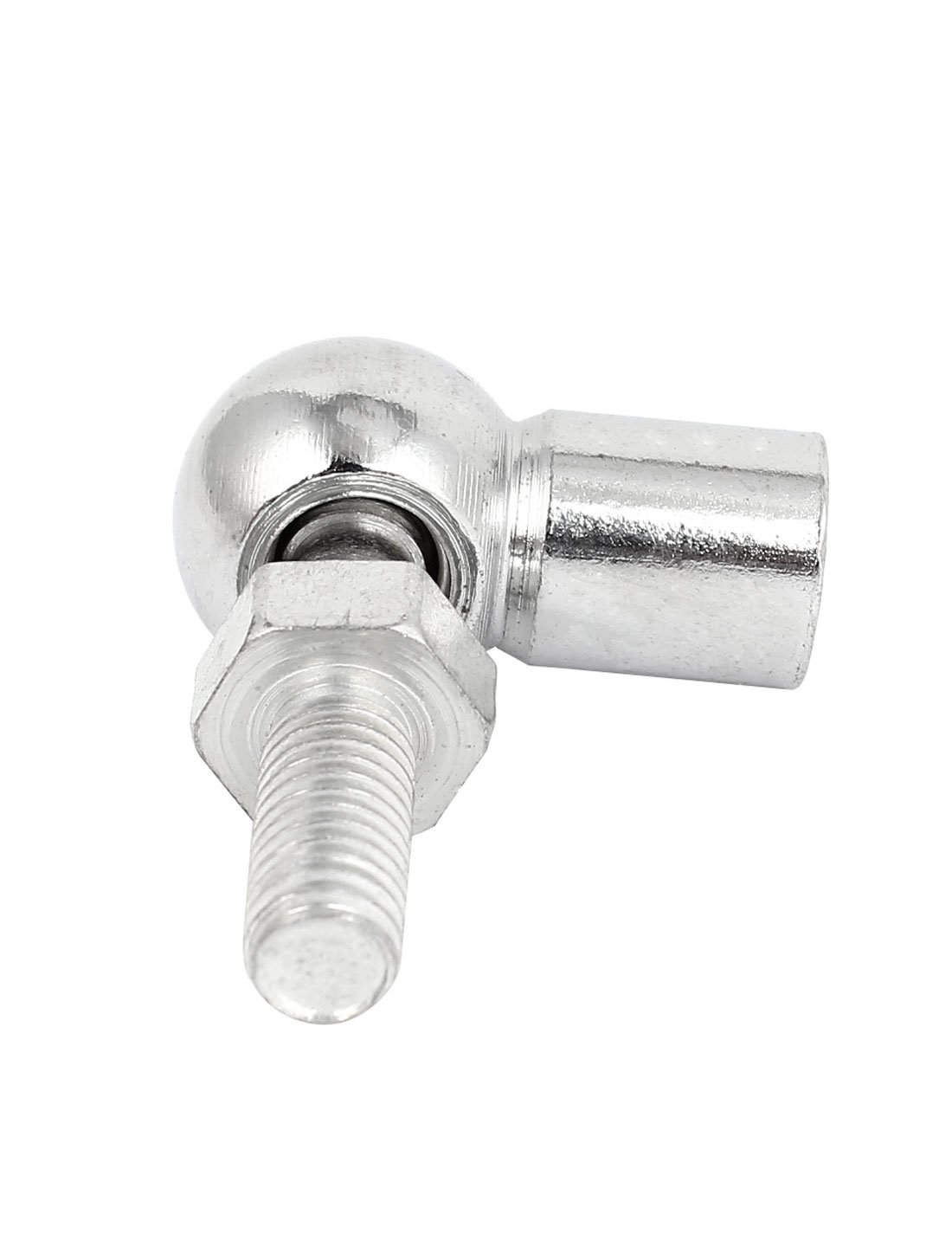 Aexit 8mm Male Clamps 10mm Female Thread L Shape Ball Joint Rod End Bearing Strap Clamps 2 Pcs