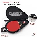 Draxx Sports Ping Pong Paddle | 5 Stars Pro Carbon Fiber & Sticky Rubber | for Advanced Players | Professional & Training - 1st Competition Table Tennis Paddle in Europe gallery image