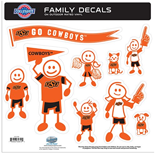NCAA Siskiyou Sports Fan Shop Oklahoma State Cowboys Family Decal Set Large One Size Team Color