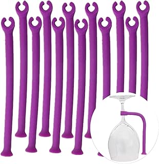 Mengger 12 szt. szklany uchwyt do zmywarek do wina silikonowy stojak oszczędzający elastyczny zestaw do zmywarki do naczyń do wina lub kieliszków do szampana oszczędzanie