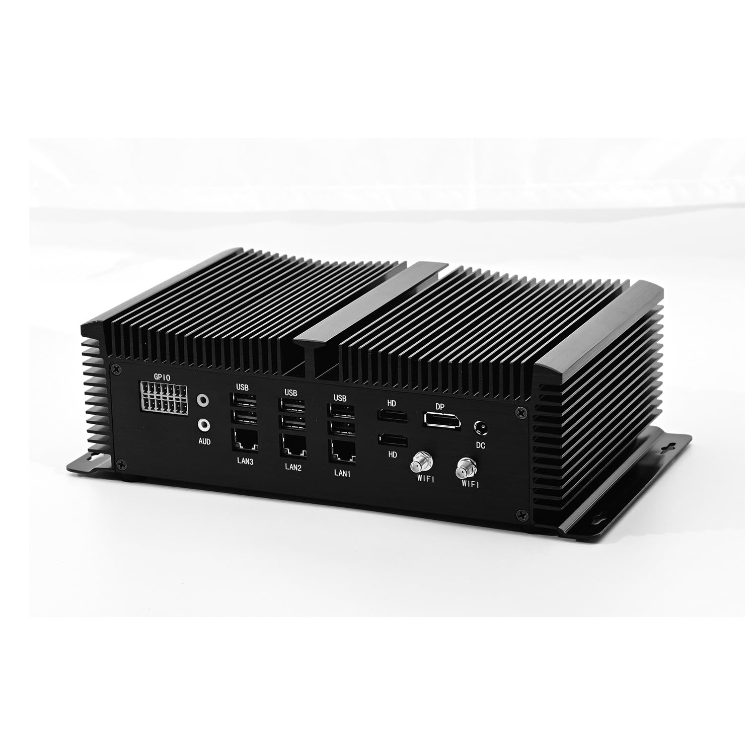 Alder Lake 12th i7 8 Core 1255U industrail PC, Fanless PC, IPC with 32G RAM 1T SSD 6 COM, 3 HDMI, 2 GBE, GPIO, USB WiFi Included