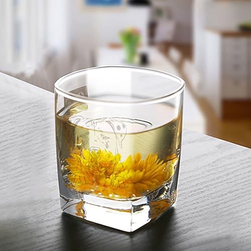 Miniatura 3 de Dogo Argentino - Copa de vino de cristal sin tallo, copa de whisky grabada con texto en inglés, gran regalo para mujeres o hombres, cumpleaños,